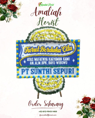 Papan Bunga Duka di Pino Raya